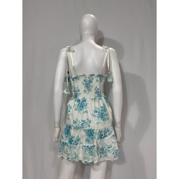 Loveshackfancy 'Olani' Blue Dress Size L - Picture 3 of 5